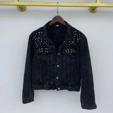 Women Pearl Embellished Denim Jacket With Long Sleeve JKP4722 Embellished Denim Jacket, Embellished Denim, Cool Jackets, Very Well, Denim Jacket, Money, Long Sleeve, Free Shipping