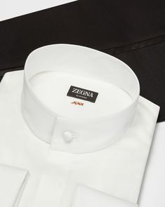 Zegna stand-collar shirt Stand Collar Shirt, Its A Mans World, Mans World, Collar Shirts, Stand Collar