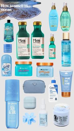 How to smell like: ocean #ocean  #skincare  #blue Smell Like Ocean