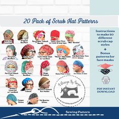 the instructions for sewing hats and head coverings