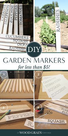 diy garden markers for less than $ 5