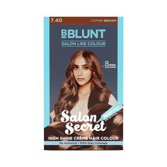 BBLUNT Salon Secret High Shine Crème Hair Colour - Copper Brown - 50 g + 50 ml + 8 ml SALON-LIKE HAIR COLOUR AT HOME: No more hassles of going to the salon. Achieve that salon-like rich and coppery hue in the comfort of your home with BBLUNT Salon Secret High Shine Crème Hair Colour. It gives you long-lasting hair colour and shine in no time! BBLUNT 86% positive ratings from 10K+ customers 100K+ recent orders from this brand 9+ years on Amazon Hair Colour At Home, Copper Brown Hair Color, Copper Hair Color, Gray Coverage, Hair Rinse, Copper Brown, Permanent Hair Color, The Salon, Cool Hair Color