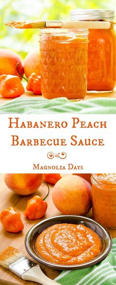 the recipe for habanero peach barbecue sauce