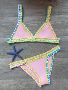 Lose the weekday blues and head to the beach with our This is My Weekend Bikini! Its classic crochet details will have you looking warm-weather-ready in no time. No more dull days - time to strut your stuff! Sizing: True to size Material composition: 95% Polyester, 5% Elastane/Spandex Material: Polyester Size Chart (3)(inch) Size US UK Bust Waist Hip S 4 8 28-31 24-26 31-34 M 6 10 31-35 25-28 34-37 L 8 12 35-38 28-30 37-40 Knitted Swimsuit, Beach Bathing Suits, Crochet Swimwear, Swimsuit Set, Womens Bathing Suits, Monokini, Swim Suit, Summer Tops