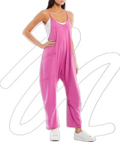 Solid Cotton Jumpsuits And Rompers With Spaghetti Straps, Casual Cotton Jumpsuits With Spaghetti Straps, Casual Cotton Jumpsuits And Rompers With Spaghetti Straps, Casual Tank Top With Wide Straps, Comfortable Sleeveless Summer Jumpsuits And Rompers, Casual Stretch Jumpsuits And Rompers With Scoop Neck, Casual Stretch Jumpsuits And Rompers With Spaghetti Straps, Casual Stretch Jumpsuits With Spaghetti Straps, Sleeveless Jumpsuits And Rompers With Adjustable Straps For Loungewear