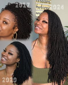 Witness the incredible transformation of my locs over a span of 7 years! From 2017 to 2024, my journey showcases the growth, health, and beauty of natural hair. This collage captures the progress and dedication involved in maintaining and styling locs. Perfect for anyone on their own loc journey or those seeking inspiration for natural hair care and growth. Discover tips and techniques that have helped me along the way, and join a community that celebrates the beauty of locs. Follow for more inspirational transformations and hair care advice. #LocJourney  #loccommunity #NaturalHair #HairTransformation #Locs #HairGrowth #HairInspiration Styling Locs, Natural Hair Journey Growth, Long Natural Hair, Hairstyle Gallery, Natural Hair Journey