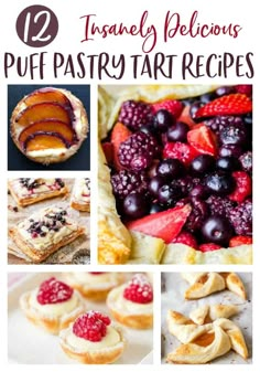 twelve tastyly delicious puff pastry tart recipes