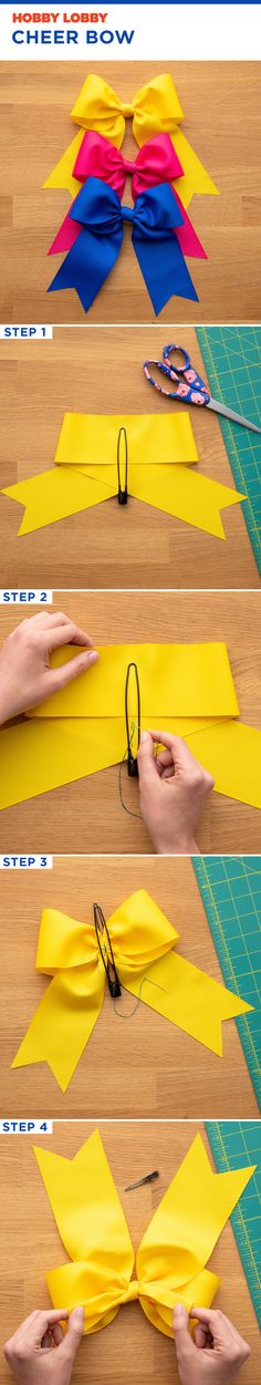 how to make paper bows with scissors