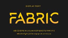 a font that has been designed to look like fabric