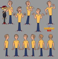 the simpsons character poses for animation