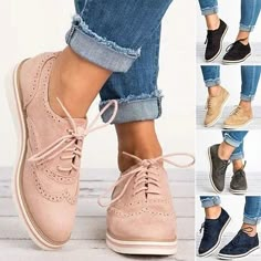 Category:Oxfords; Upper Materials:PU; Season:Spring,Summer,Fall; Heel Type:Platform; Gender:Women's; Size Suggestion:standard size, for people with wide feet, please choose one size up if necessary.; Toe Shape:Round Toe; Style:Vacation,Elegant,Preppy; Heel Height(inch):1-2; Outsole Materials:Rubber; Occasion:Party,Outdoor,Daily; Closure Type:Lace-up; Pattern:Color Block; Listing Date:09/12/2023; Production mode:External procurement; 2024 Trends:Brogue,Plus Size,Platform Loafers,Vintage Shoes; Fo Flat Oxford Shoes, Flats Shoes Comfortable, Lace Up Flats, Womens Summer Shoes, Casual Sneakers Women, Work Shoes, Vintage Shoes, Casual Shoes Women