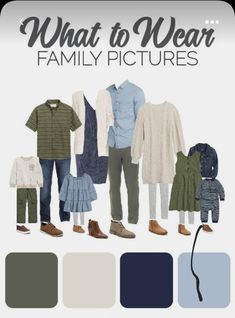 the color scheme for what to wear family pictures