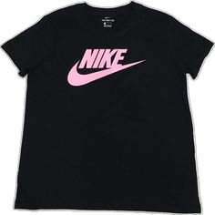 Metallic Pink, Nike Tshirt, Nike Tees, Big Girl, Girls Tees, Kids Nike, Black Metallic, Nike Shirts, Nike Sportswear