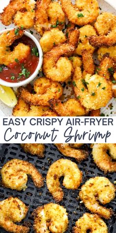 easy crispy air - fryer coconut shrimp is an easy and delicious appetizer