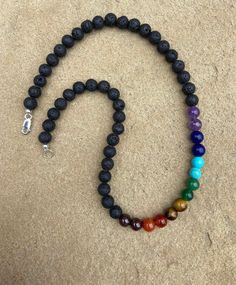 Excited to share this item from my #etsy shop: Men’s chakra necklace/sterling chakra necklace/women’s chakra necklace/Father’s Day gift