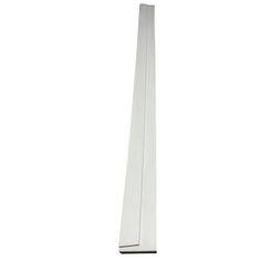 a tall white object is shown against a white background