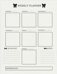 Harness the Power of a Weekly Planner - anitatihernandezs 76 tripplanner #financeplanner #digitalplannershop #weeklyfinancialplanner Weekly Calendar Aesthetic, Weekly Planner Aesthetic Printable, Aesthetic Weekly Planner Template, Planner Aesthetic Minimalist, Aesthetic Daily Planner Template, Coquette Planner, Aesthetic Planner Template, Daily Planner Aesthetic, Weekly Planner Aesthetic