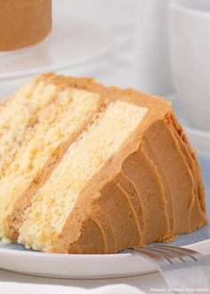 a slice of cake sitting on top of a white plate