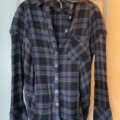 Brand New! Never Worn, I’m Just Cleaning Out My Closet. Oversized Fit Like A Standard Flannel Fits Soft, Warm Fabric Button Detail On The Cuffs And Sides. Oversized Blue Flannel Long Sleeve Shirt, Oversized Blue Long Sleeve Flannel Shirt, Oversized Purple Button-up Top, Purple Oversized Button-up Top, Casual Purple Collared Outerwear, Purple Fall Tops With Pockets, Casual Purple Relaxed Fit Outerwear, Flannel Fits, Warm Fabric