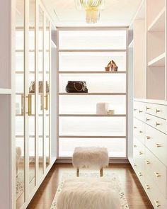 the instagram page shows an image of a white closet