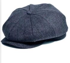 "Dark Grey 8 Panel Newsboy Cap For Men and Women, Flat Cap, Ivy Hat, Wool Blend, Gatsby Hat, Women and Mens Caps, Herringbone Cap, Peaky Blinders Hat VERSATILE: This classic Baker Boy cap for Men and Women is made of 50% wool and 50% Viscose, and is sure to become your take-everywhere gatsby cap. Ideal for cooler weather, though you'll want to wear this Irish flat cap all year long. CLASSIC LOOK: This Irish flat cap imparts the perfect blend of dash and dignity, with its stunning herringbone pat Paperboy Cap, Newsboy Hat Women, Peaky Blinders Hat, Chunky Crochet Hat, Mens Beret, Outdoor Hut, Gatsby Hat, Ivy Hat, Cabbie Hat