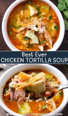 the best ever chicken tortilla soup recipe