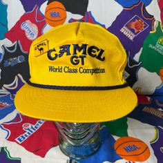 Vintage Camel Gt World Class Competition Rope Snapback Trucker Hat Excellent Condition World Class, Vintage Yellow, Vintage Accessories, Blue Yellow, Vintage Men, Camel, Trucker Hat, Accessories Hats, Mens Accessories