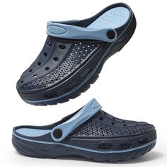 PRICES MAY VARY. THICK SOLE CLOGS:Built with 1.7 inch thick sole enhance cushioning just like walking on cloud ORTHOTICS INSOLES:Our unique insole provides high arch support, absorb impact to reduce the stress on your feet, joints, back. NON-SLIP SOLES:Made with skin-friendly durable EVA material, provides great grip during walking and movement. MATCH ALL OUTFIT:The fancy two-tone clogs are suitable for different clothes,fashion hoodies,T-shirts,jeans and sport shorts EASY TO CLEAN:Unisex clogs Garden Shoes, Sandals Slippers, Walking On Clouds, Fashion Hoodies, Kids Luggage, Pharmacy Gifts, Mule Clogs, Sport Shorts, Arch Support