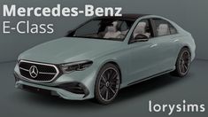 the mercedes - benz e - class is shown in this 3d renderings video game