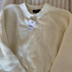 Cotton white sweater, perfect for the holidays, new with tags White Sweater, White Sweaters, Cotton On, Women's Sweater, Sweaters For Women, Holidays, Tags, White