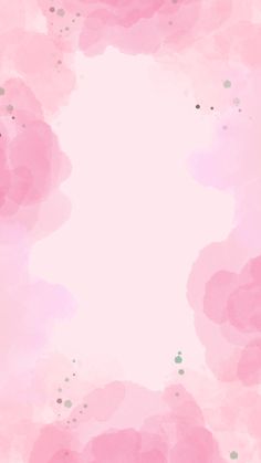 a pink and green watercolor background with bubbles