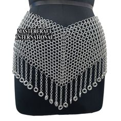 Chainmail Belt/Mini Skirt Aluminum Side Chain Layers Small Rings Ornamental Belt Belly Dance Belt Medieval Cosplay Larp Ren Faire Costume Product Details Material : Aluminum Ring Diameter : 09mm Ring Type : Butted Rings Finish : Anodized Closure : Lobster back closure We have all sizes available. Kindly Check your desired size and write a note while booking your order. You can also share your costume size All Size And All Gauge are available If you have any questions please write to me. Thanks I Gothic Chain Body Jewelry For Festivals, Gothic Body Jewelry With Chain For Festivals, Gothic Festival Body Jewelry With Chain, Gothic Metal Chain Belt For Festivals, Fantasy Metal Body Jewelry For Festival, Chainmail Belt, Belt Mini Skirt, Belly Dance Belt, Medieval Cosplay