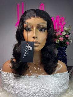 100% Human Hair  12" bouncy  Custom made wig  3x5 Lace Closure  Bleached knots  Pre-plucked hairline  Natural color  Ready To ship  It can be straightened. Weave Curls, Bouncy Curls, Lace Wig, Lace Closure, 100 Human Hair, Lace Wigs, Natural Color, Human Hair, Beauty Book