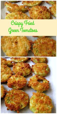 crispy fried green tomatoes are an easy and delicious side dish for lunch or dinner