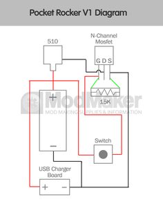 the wiring diagram for an electric rockerer