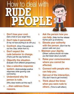 the rules for rude people are shown in this poster, which includes an image of a man