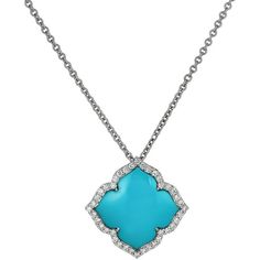 Indulge in the beauty of the Capri Flower Necklace, a breathtaking piece of fine jewelry from Piranesi. Carved from approximately 5.50 carats of stunning turquoise, this necklace features a delicate flower design that's further elevated by approximately 0.30 carats of diamonds set in 18K white gold. The included chain measures 18 inches, making it the perfect length to complement any outfit.The Capri Flower Necklace is an exceptional piece of jewelry that's sure to turn heads. Its unique design Yellow Diamond Necklace, White Diamond Necklace, White Diamond Earrings, Diamonds Necklace, Yellow Diamond Rings, Diamond Necklace Set, Diamond Jewelry Necklace, White Gold Chains, Bridal Engagement Rings