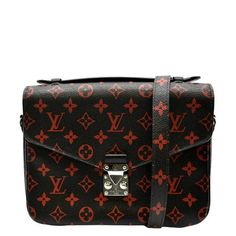 Item Details: Designer: LOUIS VUITTON Retail: N/A Model: Metis Pochette Infrarouge Style: Crossbody Bag Material: Monogram-coated canvas with black calf leather trim Color: Black/Red Made: France Date Code: DR4156 Made Year: 2016 Measurements: W 9.75" D 2.75" H 7.5" Accessories: Shoulder Strap. Condition Detail: Very Good - The Item is gently used and may have minor corner rubbing, light leather tanning, some inside stain marks, and slight signs of use on hardware. See the listing description fo Louis Vuitton Metis Pochette, Leather Tanning, Louis Vuitton Metis, Pre Owned Louis Vuitton, Crossbody Bag Black, Canvas Crossbody Bag, Trim Color, D 2, Black Cross Body Bag