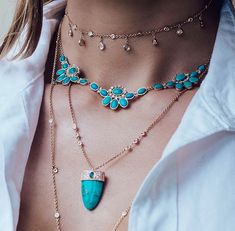 Jacquie Aiche, Last Chance, Boho Jewelry, Turquoise Necklace, Handmade Jewelry, Beaded Necklace, Fine Jewelry