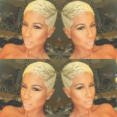 Cut Life, Haute Hair, Sassy Hair, Pixie Styles, Short Black Hairstyles, Hair Crush, Relaxed Hair, Short Blonde