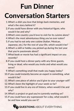 dinner conversation starters Networking Conversation Starters, Family Questions Conversation Starters, Table Talk Questions, Dinner Conversation Starters, Emma Heming, Family Conversation