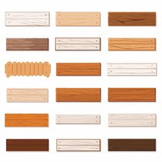 wooden planks are arranged in different colors