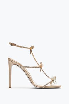 Caterina Honey Sandal With Crystals 105 Platform Flats, Sandal Platform, Rene Caovilla, Flat Mules, Bridal Stores, Pink Sandals, Loafer Sneakers, Fashion Pieces, Nude Pink