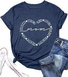 PRICES MAY VARY. [Features]: Mother's Day Gift Shirts, Mama Letter Print Shirts, Mom Life T Shirts, Boy Mom Shirt, Girl Mom Shirt, Leopard Print Shirt, Women Tops Tees, Short Sleeve, O-Neck, Color: Print. Machine-wash or Hand Wash with Cold Water, Unfold and Dry. [Material]: It's a great gift for youself, your wife, your mom, your aunt, Blend, Cotton makes clothes more comfortable, and polyester makes clothes more stylish and durable. Breathable fabric, lightweight, soft and comfortable, Skin-fr Mama Mommy Mom Bruh, Mommy Mom Bruh, Girl Mom Shirt, Mom Of Boys Shirt, Leopard Print Shirt, T Shirt Image, Mama Shirts, Shirts For Women, Mama Shirt