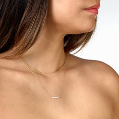 Introducing our new Dainty Paper Clip Necklace. This lightweight chain will layer perfectly with any of By Hannah Design necklaces, or wear it alone for minimalistic look. Perfect staple for everyday wear. Pairs beautifully with our Paper Clip Bracelet and our Paper Clip Earrings Crafted with quality sterling silver / 14k gold filled, our jewelry is made to last, to ensure its longevity. Metal: 14k Gold Filled (Sterling Silver coming soon) Size: 16, 18, 20, 24 (inches) Clasp: Spring Clasp Packag Minimalist Pearl Chain Necklace For Layering, Minimalist Layering Pearl Chain Necklace, Minimalist Double Strand Layered Necklace, Dainty Everyday Chain Necklace, Simple Everyday Jewelry With Delicate Chain, Delicate Pearl Chain Necklace For Layering, Minimalist Adjustable Chain Necklace, Minimalist Everyday Jewelry With Double Chain, Everyday Layered Pearl Chain Necklace