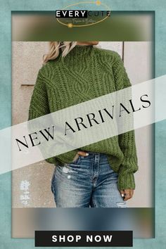 Turtleneck Twist Knit Top Pullover Cozy Acrylic Top, Green Cable Knit Turtleneck Sweater, Green Knitted Fall Tops, Green Cable Knit Tops For Winter, Textured Knit Acrylic Tops For Winter, Winter Textured Knit Acrylic Top, Stretch Acrylic Tops For Fall, Trendy Acrylic Tops For Layering, Trendy Turtleneck Cable Knit Tops