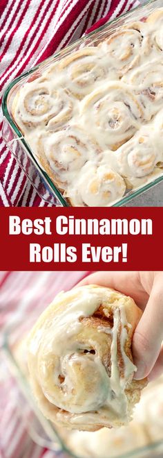 the best cinnamon rolls ever in a casserole dish