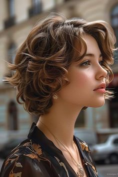 Short Wavy Hairstyles, Shaggy Bob Hairstyles, Mom Haircuts, Stylish Short Hair, Shaggy Bob, Low Maintenance Haircut, Wavy Hairstyles