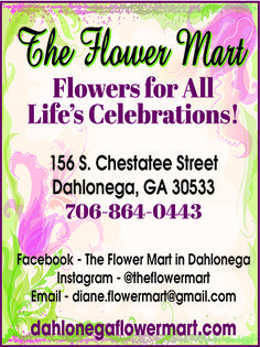 the flower mart flowers for all life's celebrations advertises to celebrate their special occasion