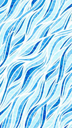 an abstract blue and white background with wavy lines